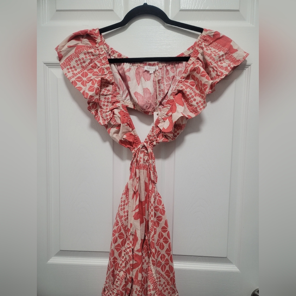 Oliviaceous Elegant Pink and Cream Mini Dress Dize S - Picture 6 of 9
